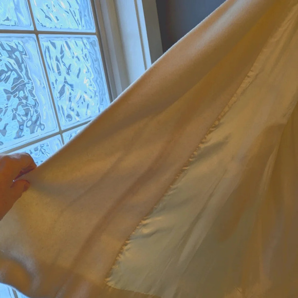 Otello Pelle Vintage Wool Blend White Coat 16/18 - Picture 4 of 15